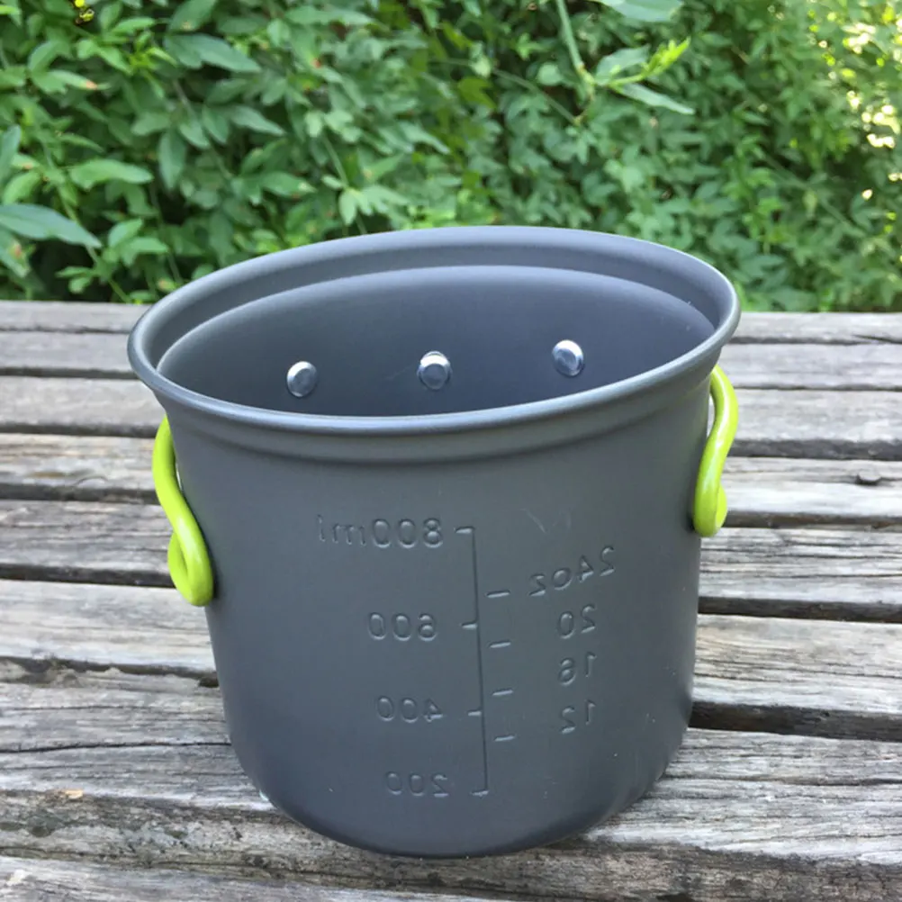 

1 Set Useful Cooking Utensils Durable Cookware Cooking Pan Folding Pot Cutlery for Camping Outdoor Hiking Travel