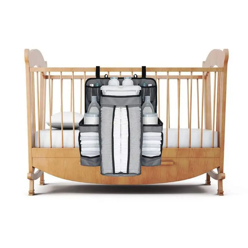 Soporte colgante para pañales cama bebé, ropa cama infantil, bolsa almacenamiento para lactancia, organizador para