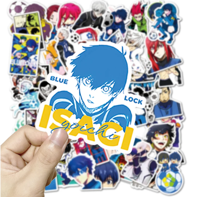 10/50Pcs Japan Blue Lock Stickers Anime Scrapbook Motorcycle Luggage Laptop Graffiti Guitar Cartoon Sticker Manga Vinyl Gift Toy