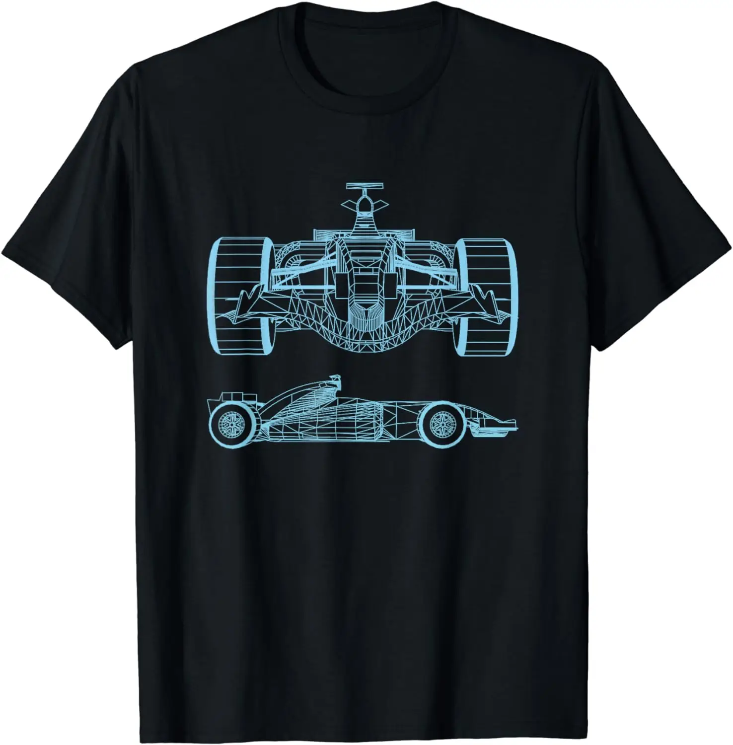 Formula Racing Car Silhouette Mechanical Engineering draw Short Sleeve T-Shirt