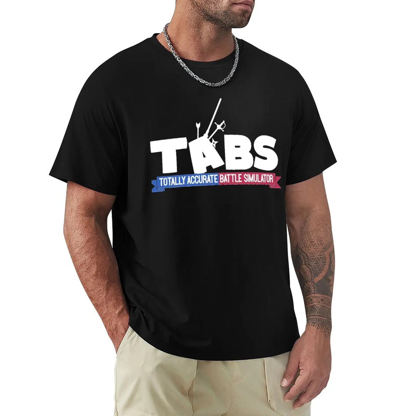 totally accurate battle simulator logo T-Shirt t shirt custom print T-Shirt