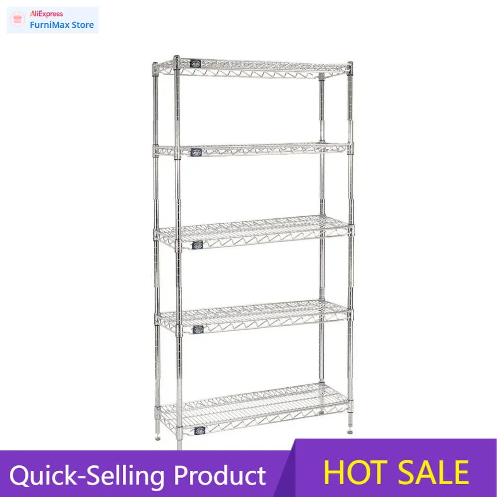 

Акция на ограниченное время: Регулируемая металлическая стеллажная система Nexel с 5 полками, коммерческого класса, 21 x 36 x 86, хромированная отделка.