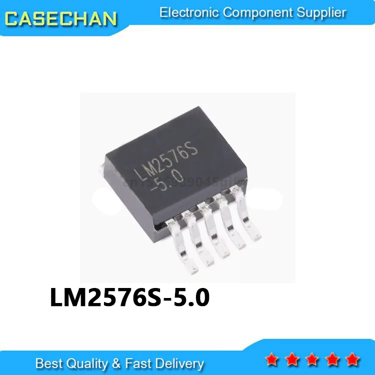 10 buah LM2576-5.0 LM2576S-5.0 TO-263 LM2576SX-5.0 TO-263 5V