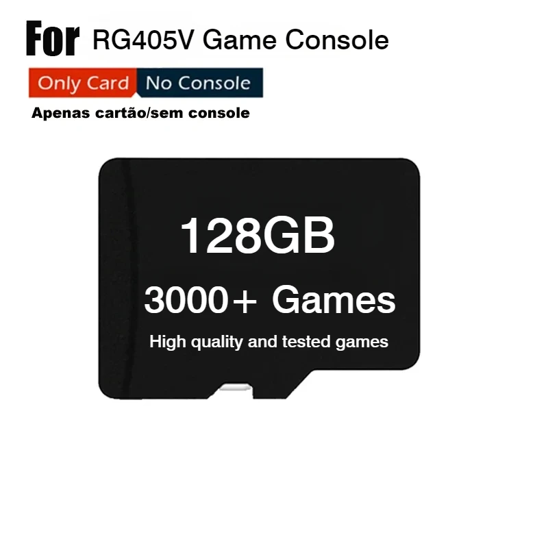 SD Card For ANBERNIC RG405V Handheld Game Console TF Card Preloaded Game for Handheld Game 256G Built in 3000 Games