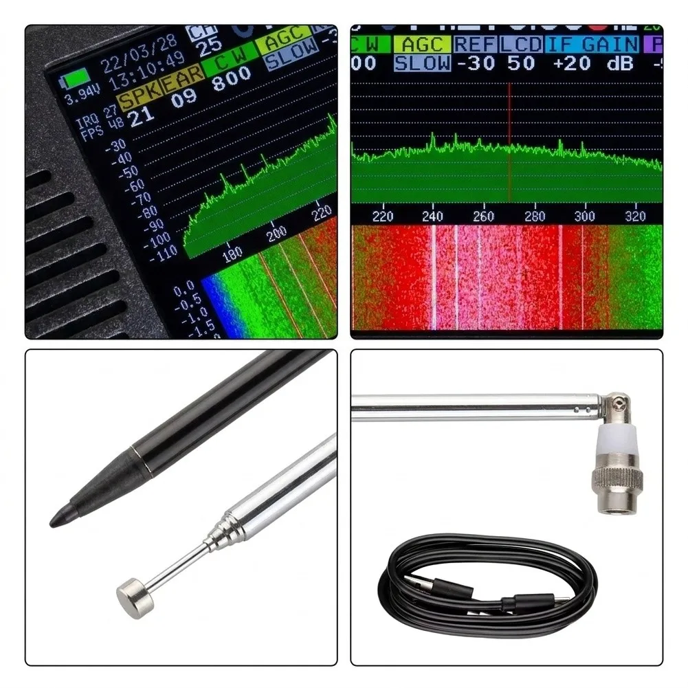Compact For DSP Radio Device 140x74x22 mm 315g CNC Aluminum Body 4.3 inch 800x480 IPS Touch Display for Multiple Modes