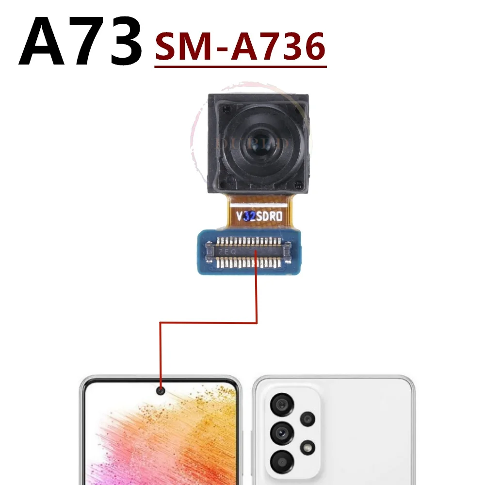 Front Camera For Samsung Galaxy A03 A04 A13 A23 A24 A33 A34 A53 A54 A73 5G Frontal Selfie Camera Module Spare Parts