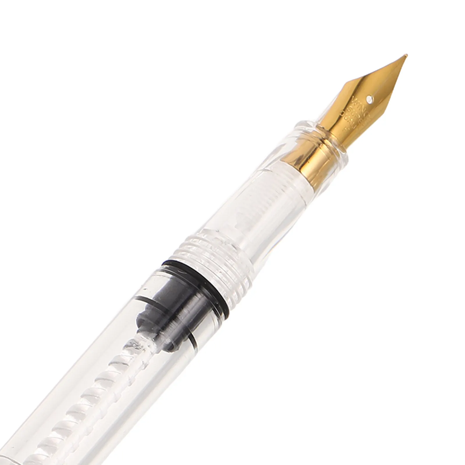 

2Pcs Large Capacity Refillable Fountain Pen Clear Caligraphy Fine Nib Piston Filling Fountain Pen For Writing Drawing Supplies