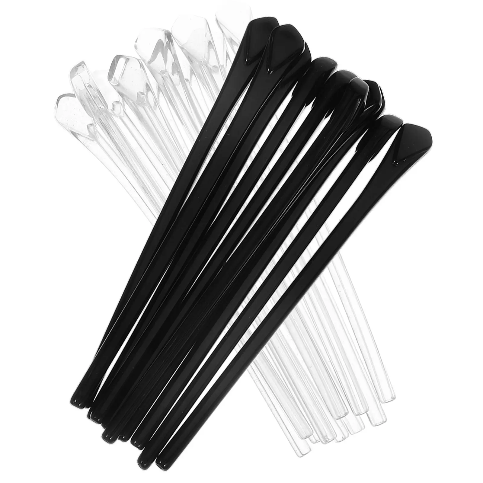 

10 Pairs Anti-Slip Eyeglass Leg Covers Vintage Ear Grips Dual Color Eyeglass Arms Replacement Temple Sleeves for Thin Frames