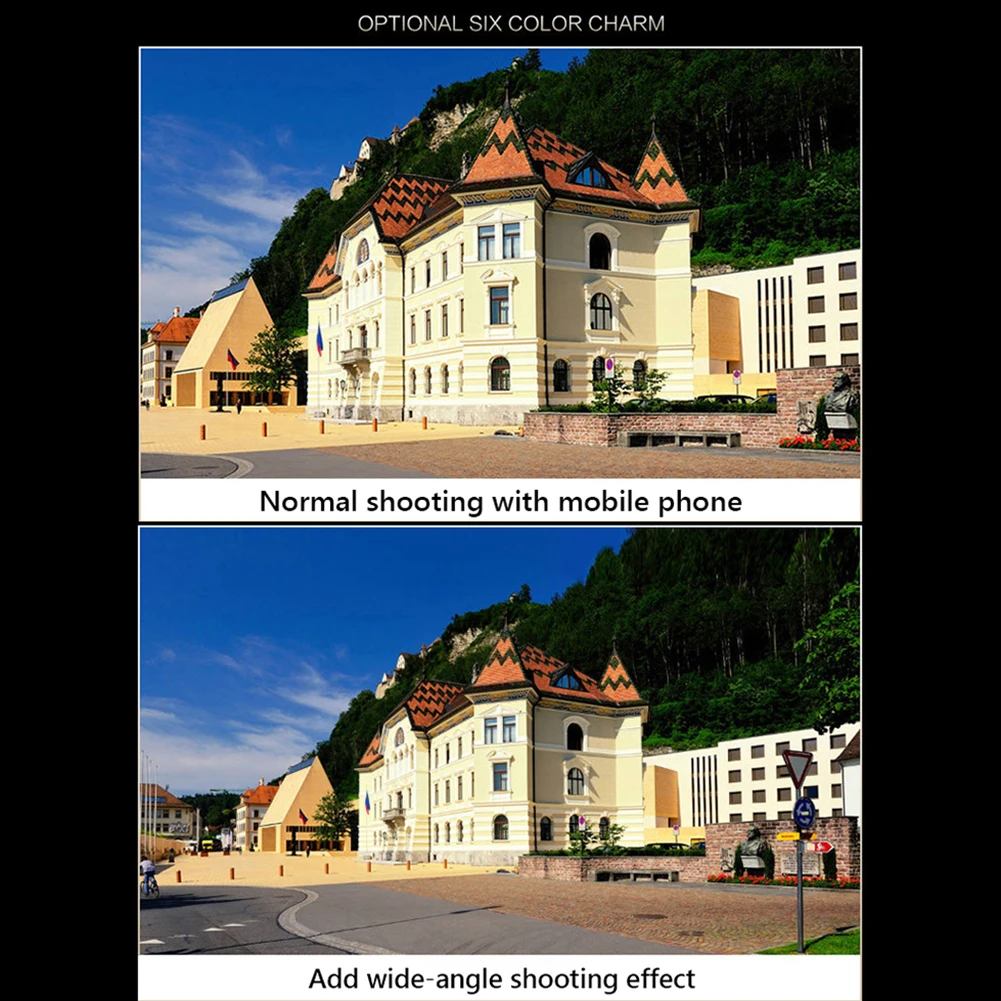 2 in 1 Lens Universal Clip Phone Lens Professional 37mm Mobile Phone Lens HD Lens Professional 0.45X 49UV