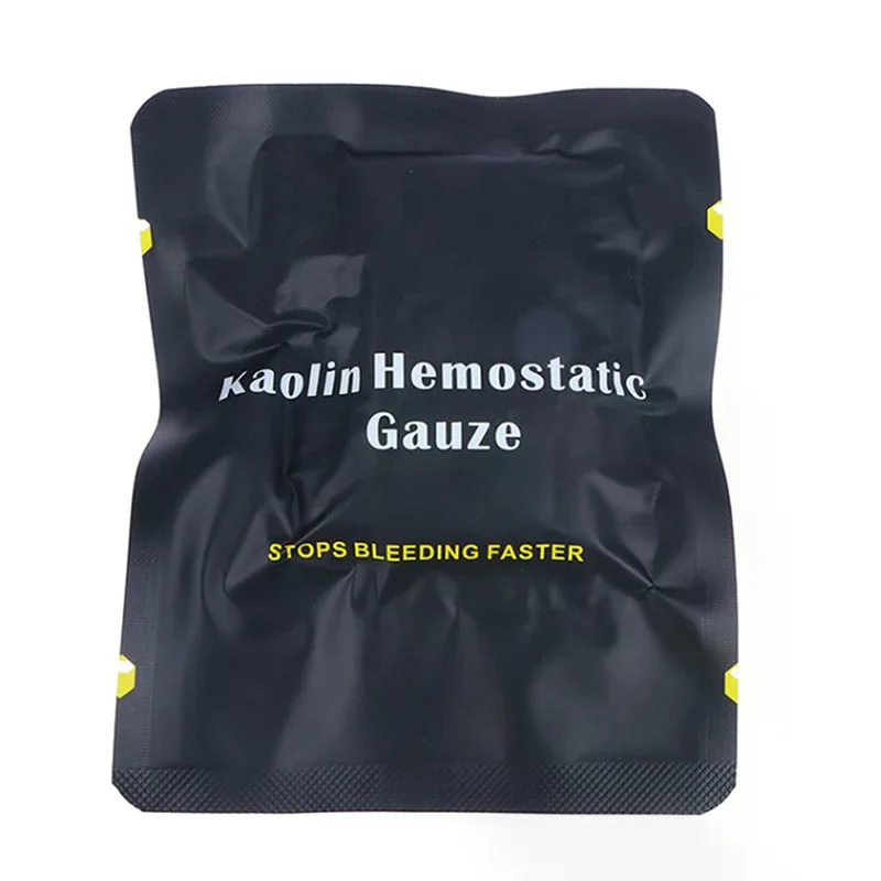 Kaolin Gauze Hemostatic Emergency Trauma Soluble For Tactical Military First Aid Kit Medical Wound Dressing