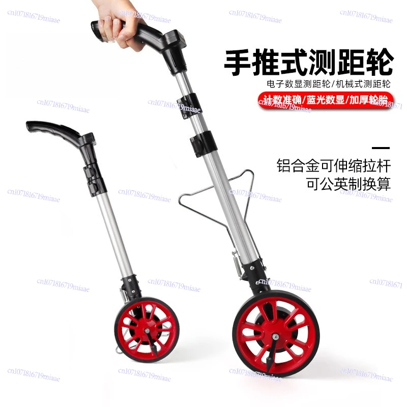 Ranging Wheel Number Display Roller Ruler Measuring Wheel Roller Ruler High Precision Hand Push Measuring Tool