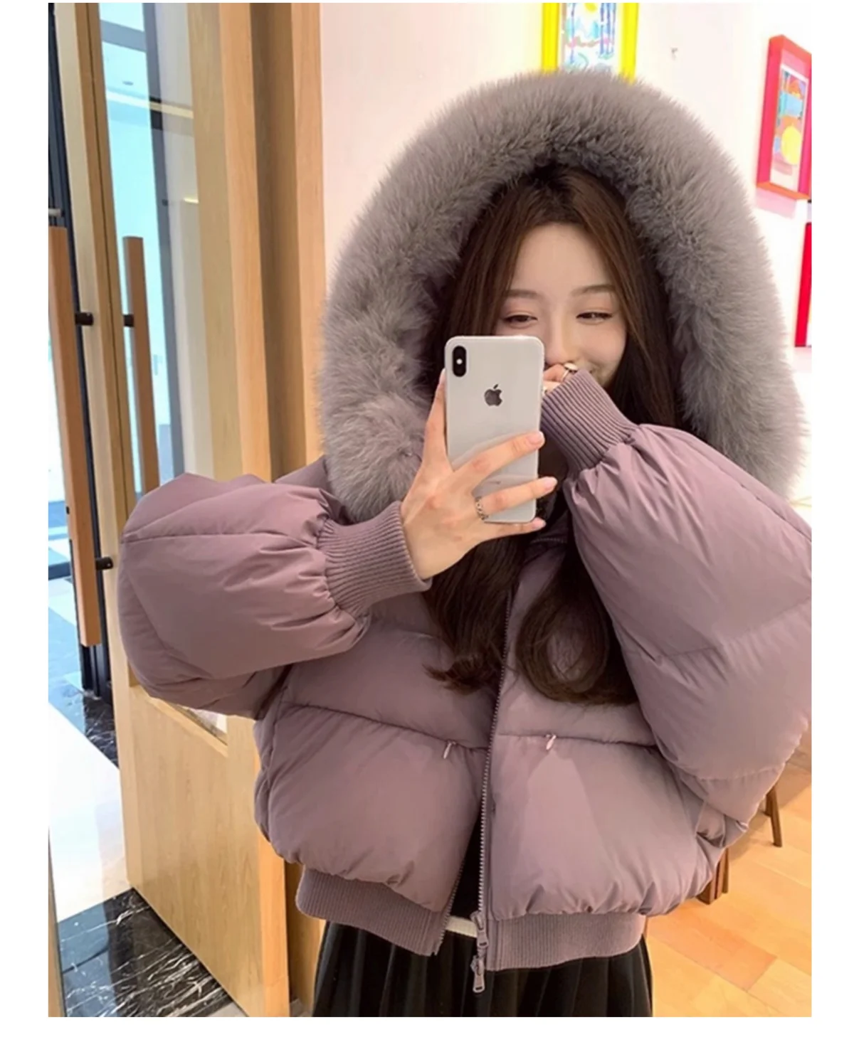 เสื้อแจ็คเก็ตผ้าฝ้ายบุหนาสำหรับผู้หญิง แฟชั่นฤดูใบไม้ร่วงฤดูหนาว เสื้อโค้ทผ้าฝ้าย รุ่นใหม่ปี 2026