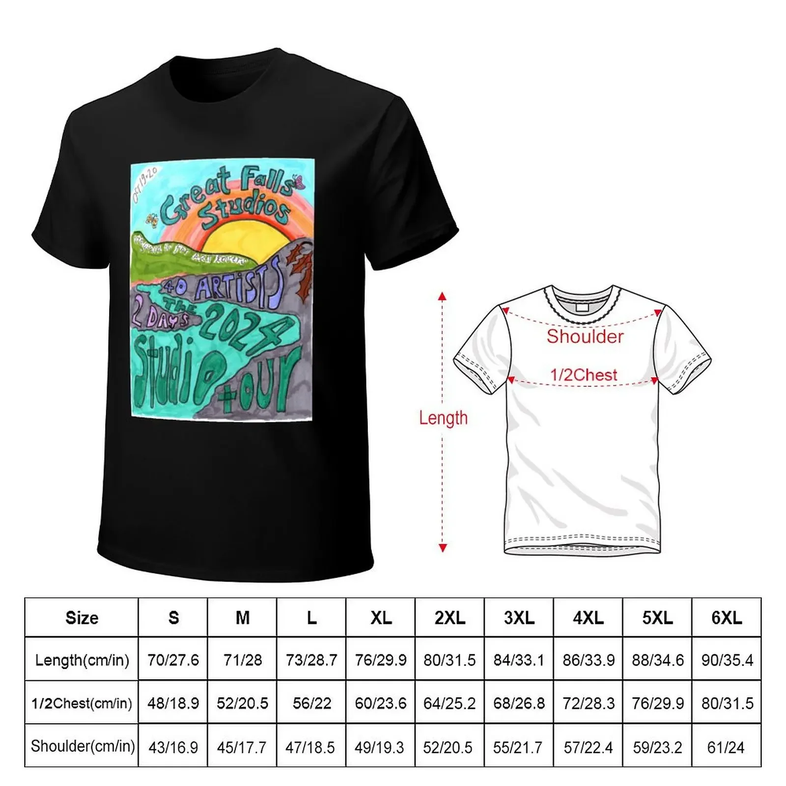 GFS Studio Tour 2024 Memorabilia by SVP T-Shirt blacks summer clothes t shirt for men