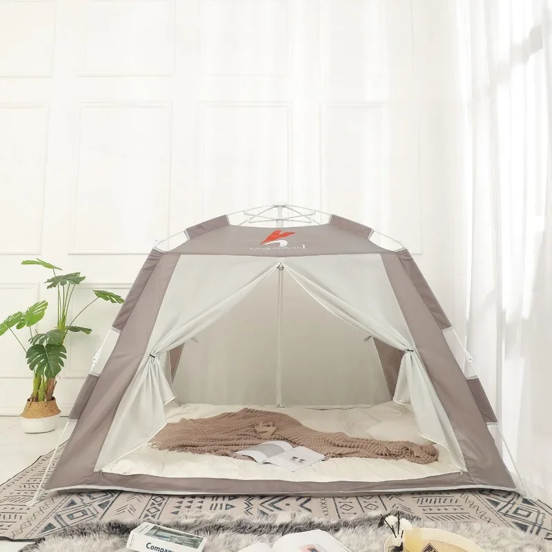 Polyester Cloth Children Winter Bed Tent Fully Automatic Indoor Household Adult Sleeping Tents Keep Warm Winter Protection