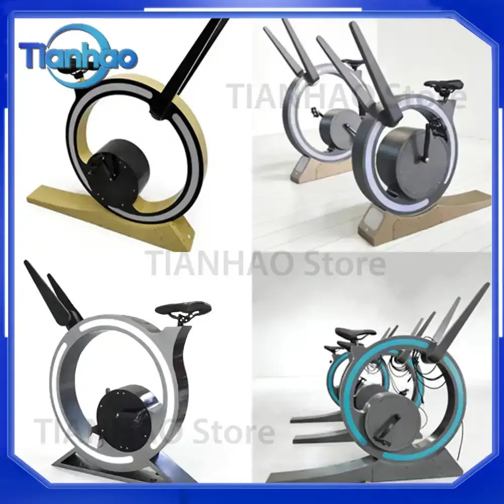 Interactive Smart Park Power-Generating Racing Bicycle for Virtual Cycling Snail Rotation Non-Powered Pedal Bike for Adults