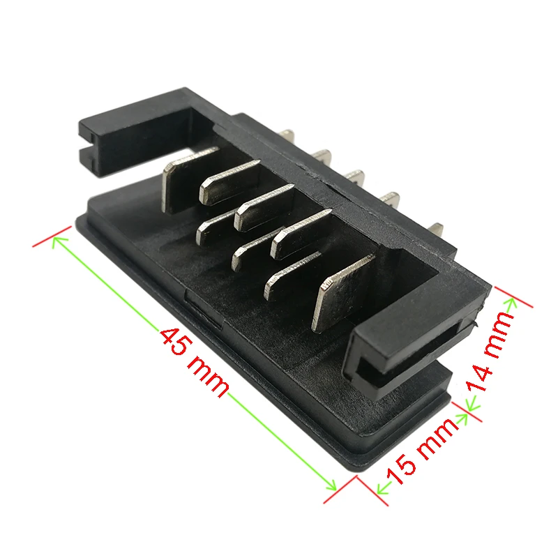 Imagem -04 - Conector Usb Terminal Bracket Conector Dcb118 Acessórios da Ferramenta Elétrica 14.4v 18v Dcb112 115 105 090 Carregador Adaptador 1pc