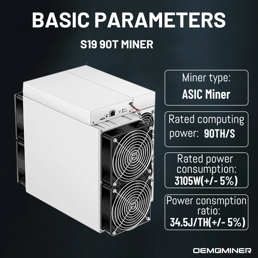 Bitmain Antminer-Machine de Minage de Bitcoin Asic, S19 90Th/s, Crypto S19 82Th/s 86Th/s, PSU BTC