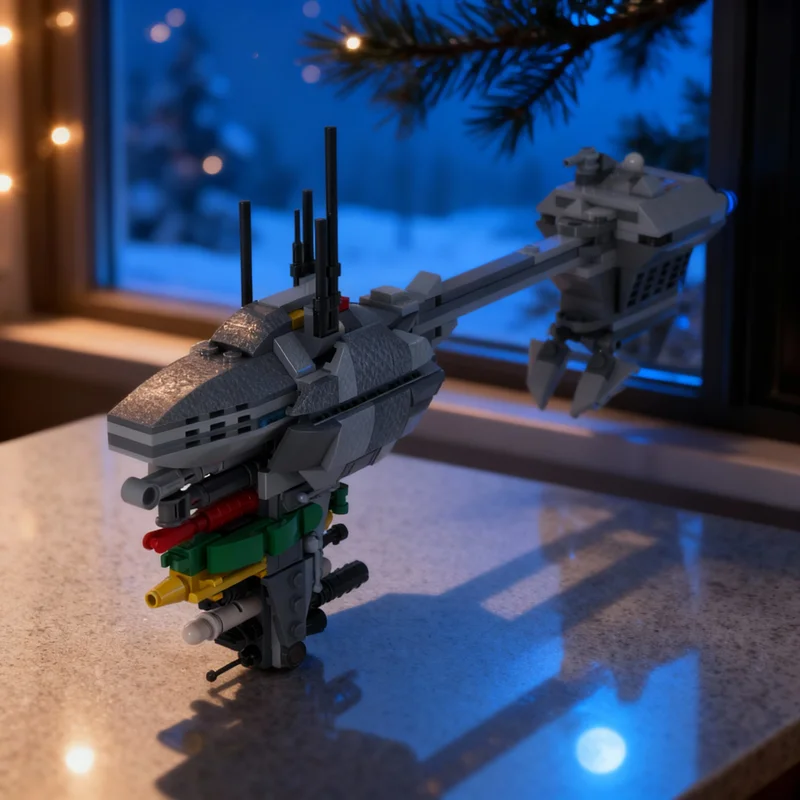 347pcs MOC Star Battle Nebulon-B Frigate Class Model Building Blocks Toy Architecture Christmas Gift Display Collection Birthday