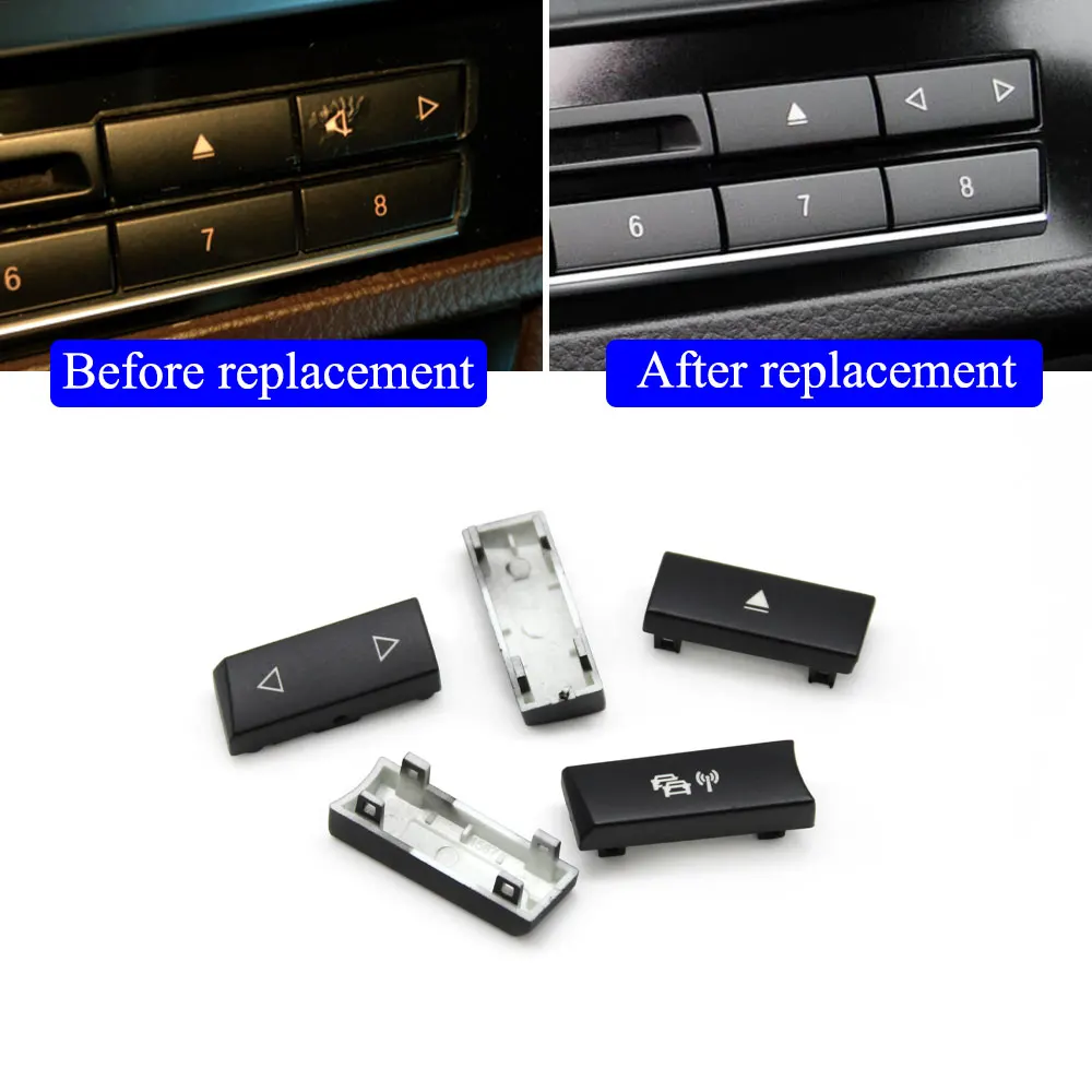 Car Front Dashboard Console Air Conditioning CD Player Control Cap AC Button Key For BMW F07 F06 F12 F13 F10 F11 F18 F01 F02 F04