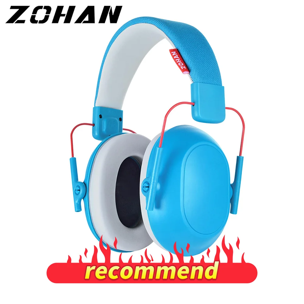 ZOHAN 어린이 귀 보호 귀마개, 청력 감각 문제, 소음 감소, NRR 25dB