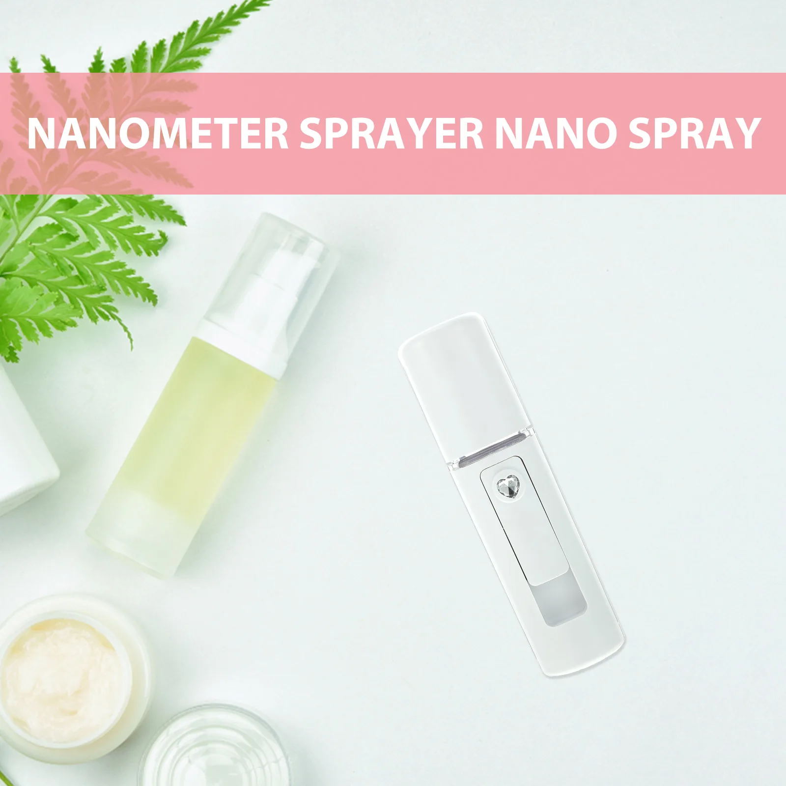 

Beauty Sprayer Face Mister Hand Held Nano Bottle Skin Care Facial Device Cool Electric Hydrating
