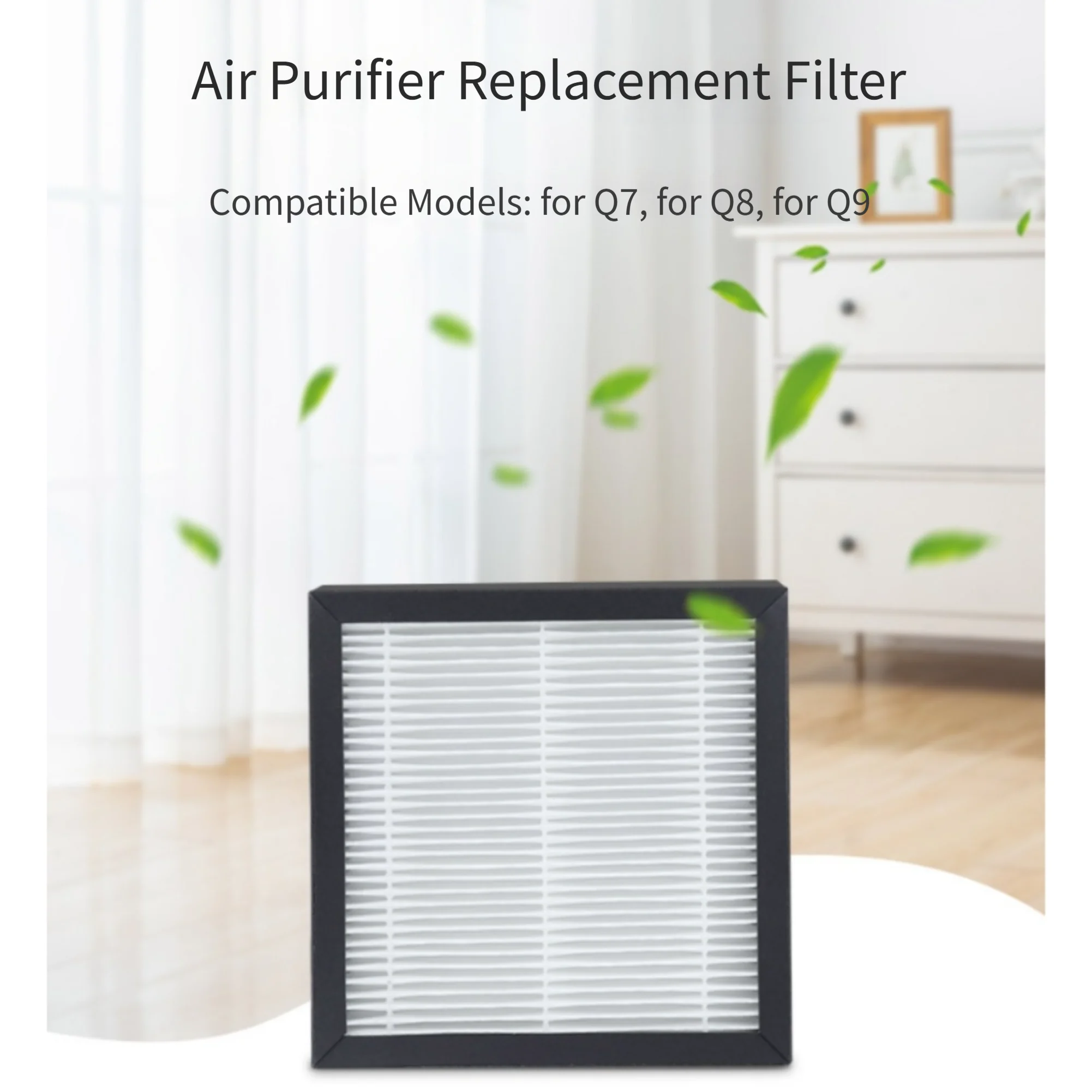 Replacement For H11 HEPA Filter for Hysure For Q7 Q8 Q9 Air Purifiers Captures 95% For Dust and Fine Airborne Particles