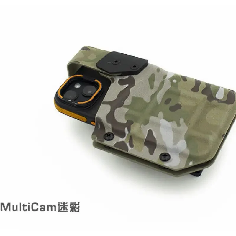 armure-a-utilisation-d'une-seule-main-​-Etui-de-telephone-tactique-reglable-avec-verrouillage-rapide-par-bouton-poussoir-clip-de-ceinture-rotatif-boucle-a-degagement-rapide