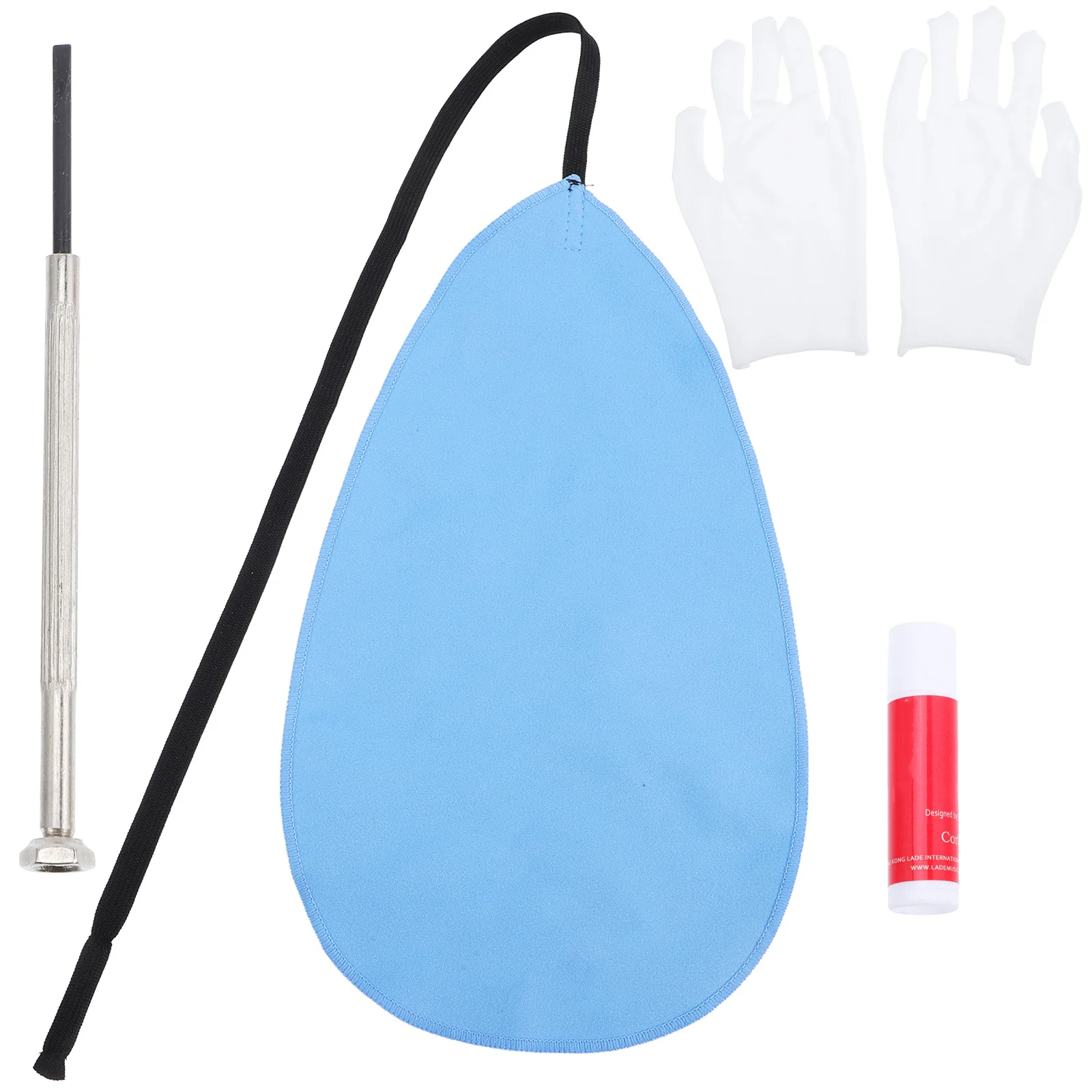 

1Set Flute Cleaning Accessories Premium Tools Long Cleaning Rod Gloves Cloth Flute Repair Essential Kit Clarinet Cleaner