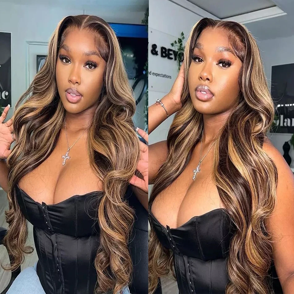 

30 32 Inch Brazilian Ombre Blonde Wig 13x4 Hd Lace Wig 13x6 Human Hair Highlight Wig Body Wave Lace Front Wig For Women