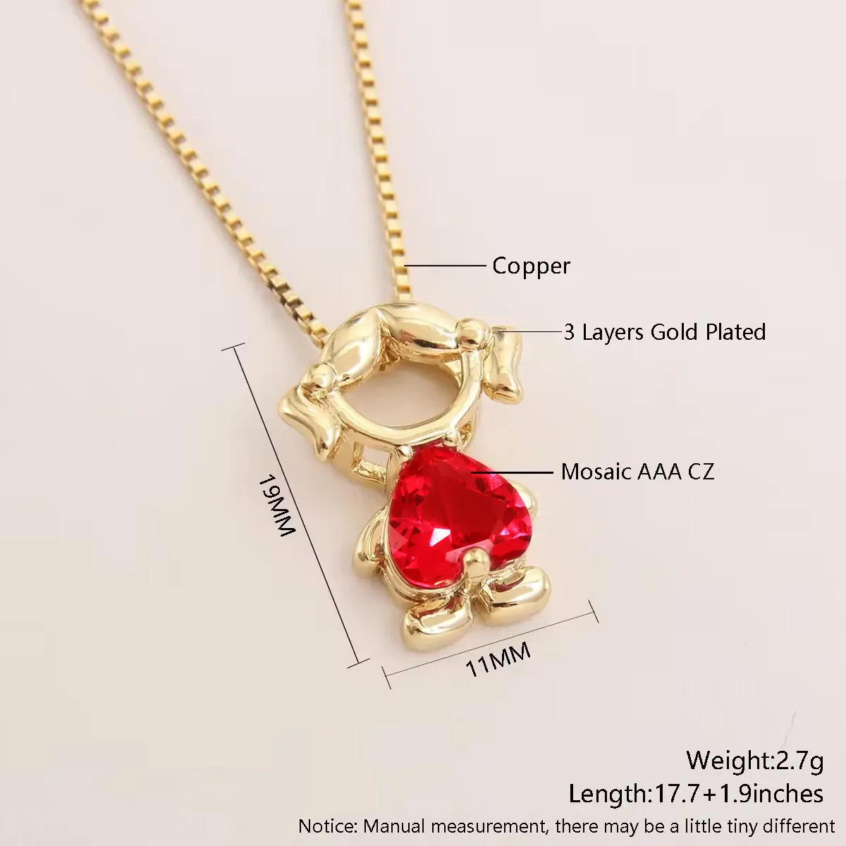 MHS.SUN Modische Charm-Halsketten für Jungen und Mädchen, vergoldet, mit kubischem Zirkon, hohler Anhänger, Schlüsselbeinkette, Familienschmuck für Frauen – Detail 5