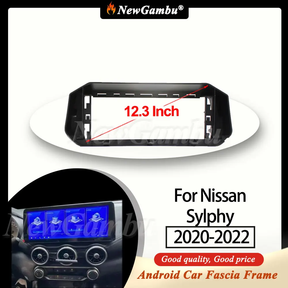 

Рамка для автомобиля NewGambu 12,3 дюйма для Nissan Sylphy 2020 2021 2022Frame экран Android приборная панель рамка облицовка декодер
