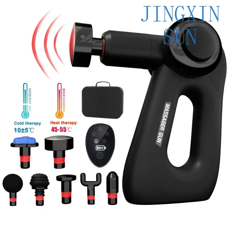 Wholesale Electric Impulse Muscle Therapy Massage Gun for Fascia Release Chiropractic Recovery Heating Function for Body Pain