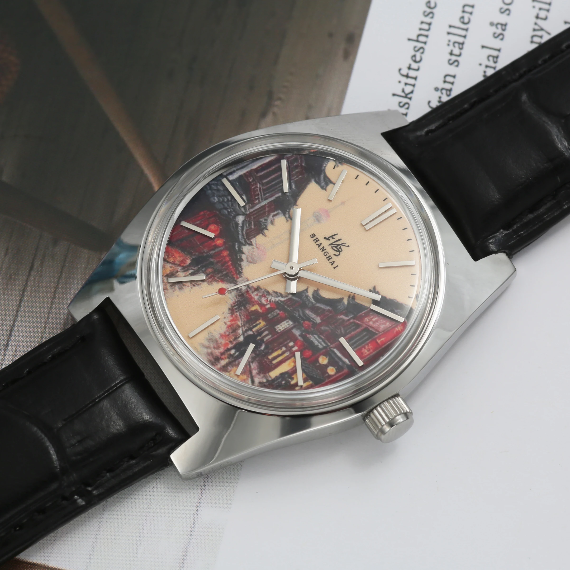 shanghai 36mm Hand-Wind Mechan - Cloisonne Enamel Dial review and price