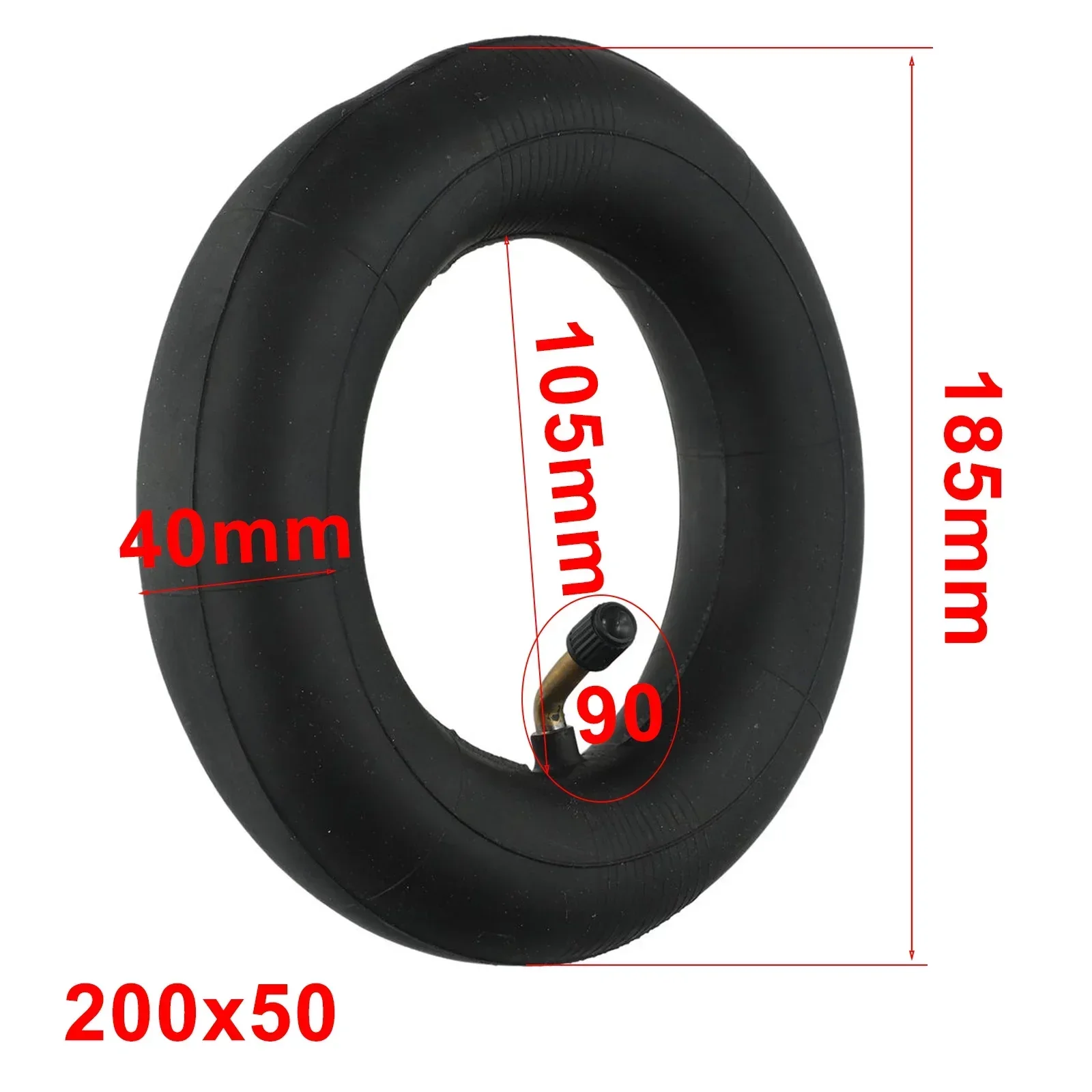 200x50 Electric Scooter Tyre Tire Inner Tube Bent Valve For 8x2 Tyre Wheel Electric Scooter Bike Bicycle Parts Accessories