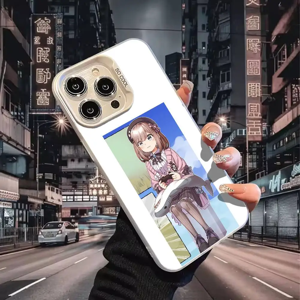 Lulu Suzuhara V-VTuber Phone Case For iPhone 17,16,15,14,13,12,11,Mini,Pro,E,MAX White Matte Shockproof Cover