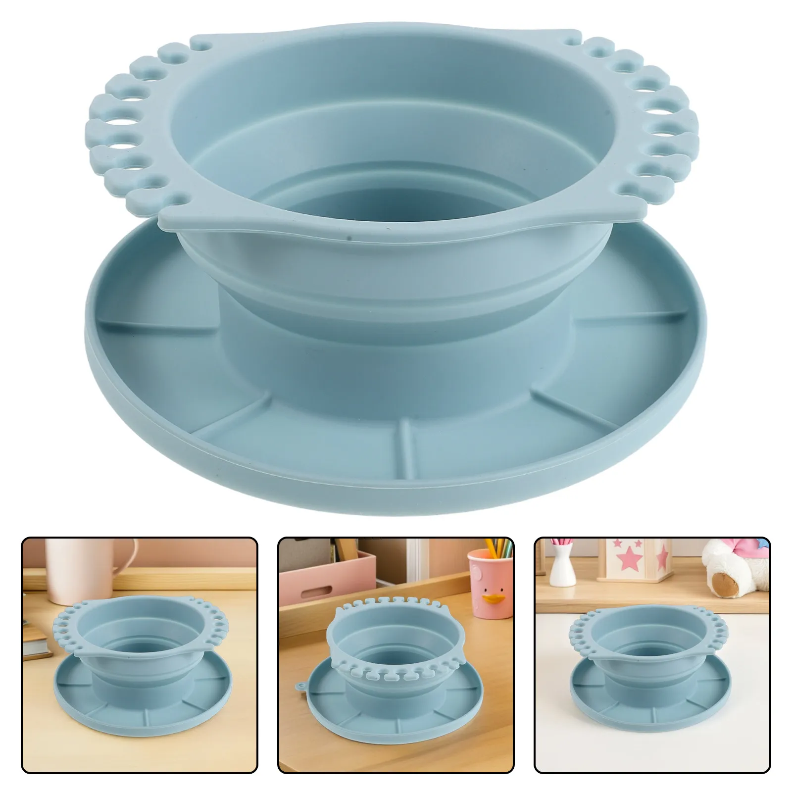 Silicone Foldable Painting Wash Cup Portable Brush Holder Collapsible Water Cup for Watercolor Oil Acrylic Painting Travel