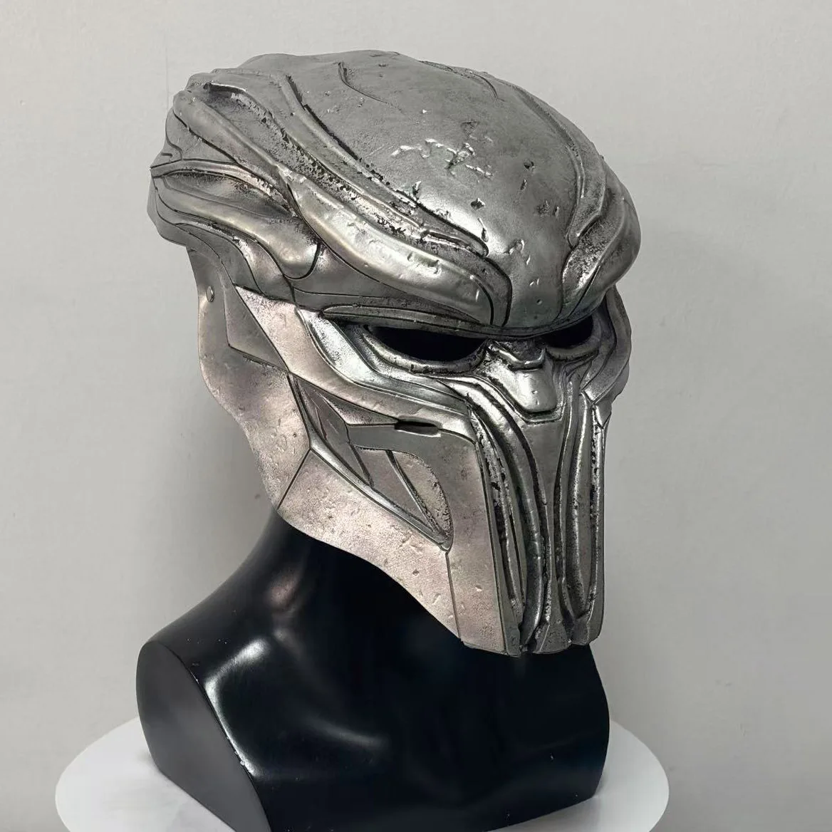 The Predator Silver Mask Half Face Mask Halloween Masquerade Party Cosplay Costume Props Accessories