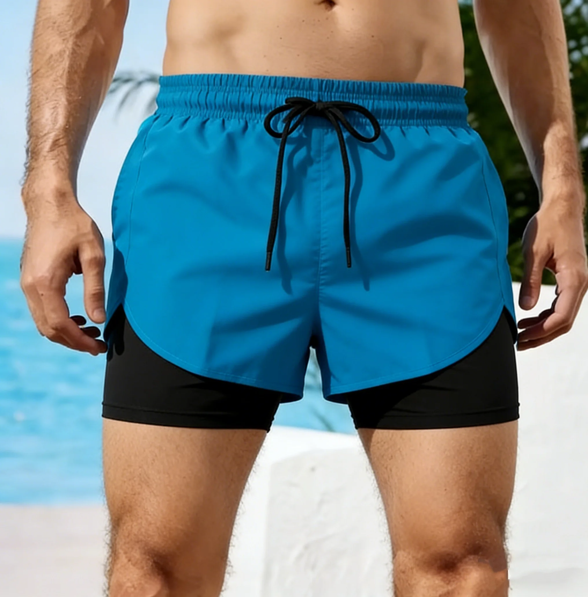 

Новые летние мужские шорты для бега 2026 года: спортивные, для фитнеса, быстросохнущие, сетчатые, для зала, мужские спортивные шорты-джоггеры