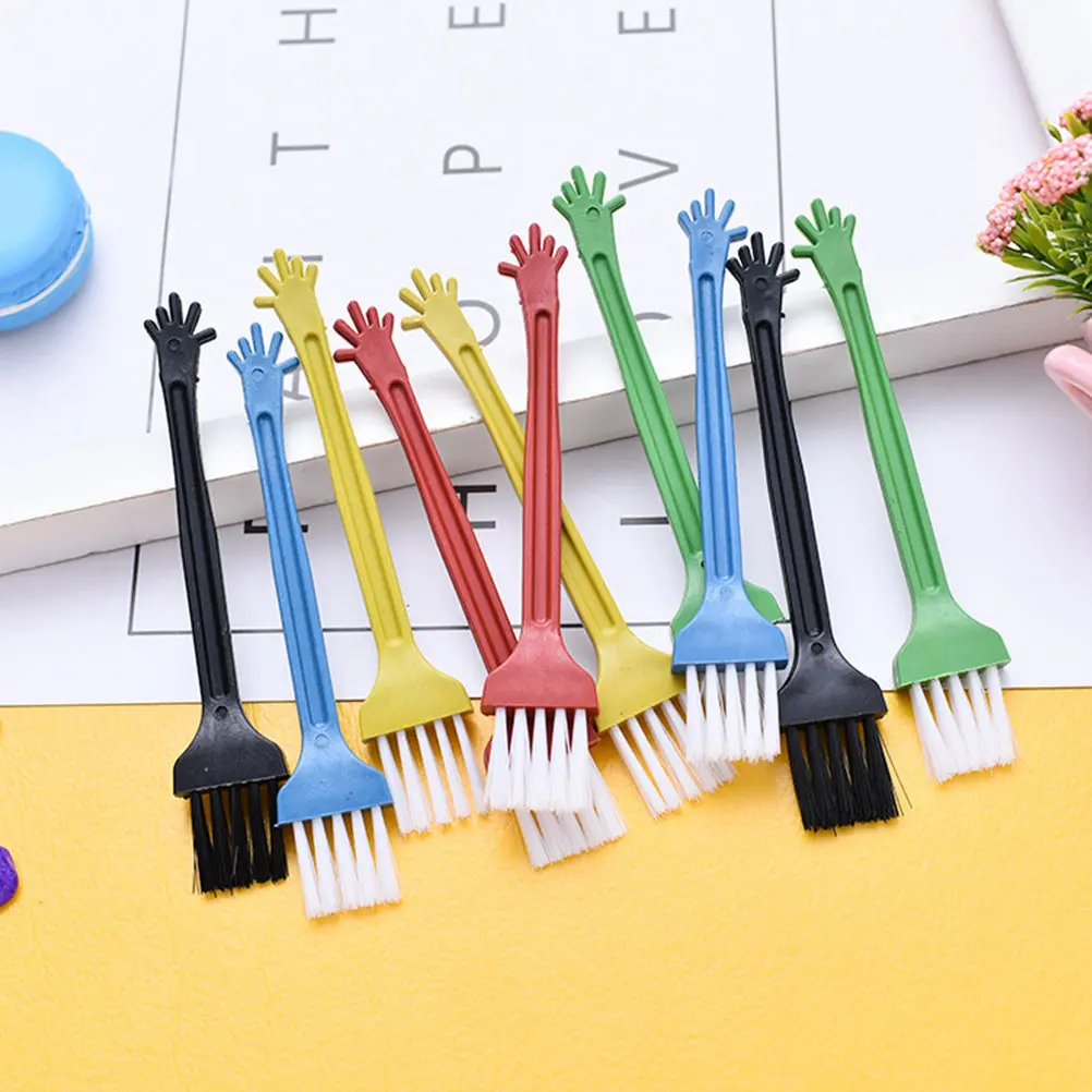 40Pcs Five-Finger Keyboard Duster Brush Sturdy PP Material Ergonomic Design Cleans Cracks on Keyboard Pc Case Telephone Buttons