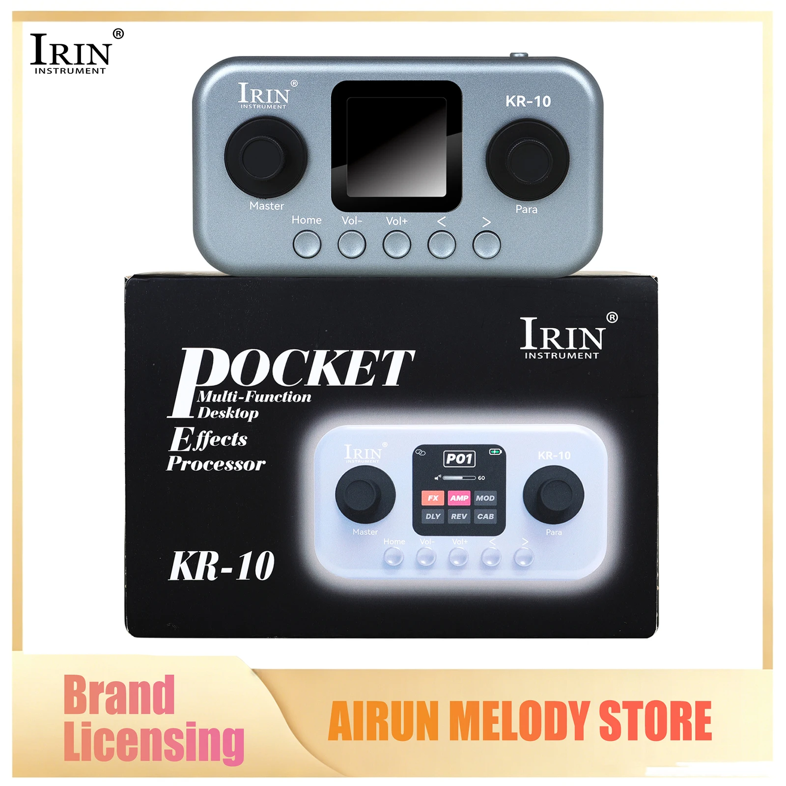 IRIN Guitar Effect Guitar Bass Pocket Multi-functional Desktop Effects Processor USB Audio Tuning Interface for Guitar Parts ﻿