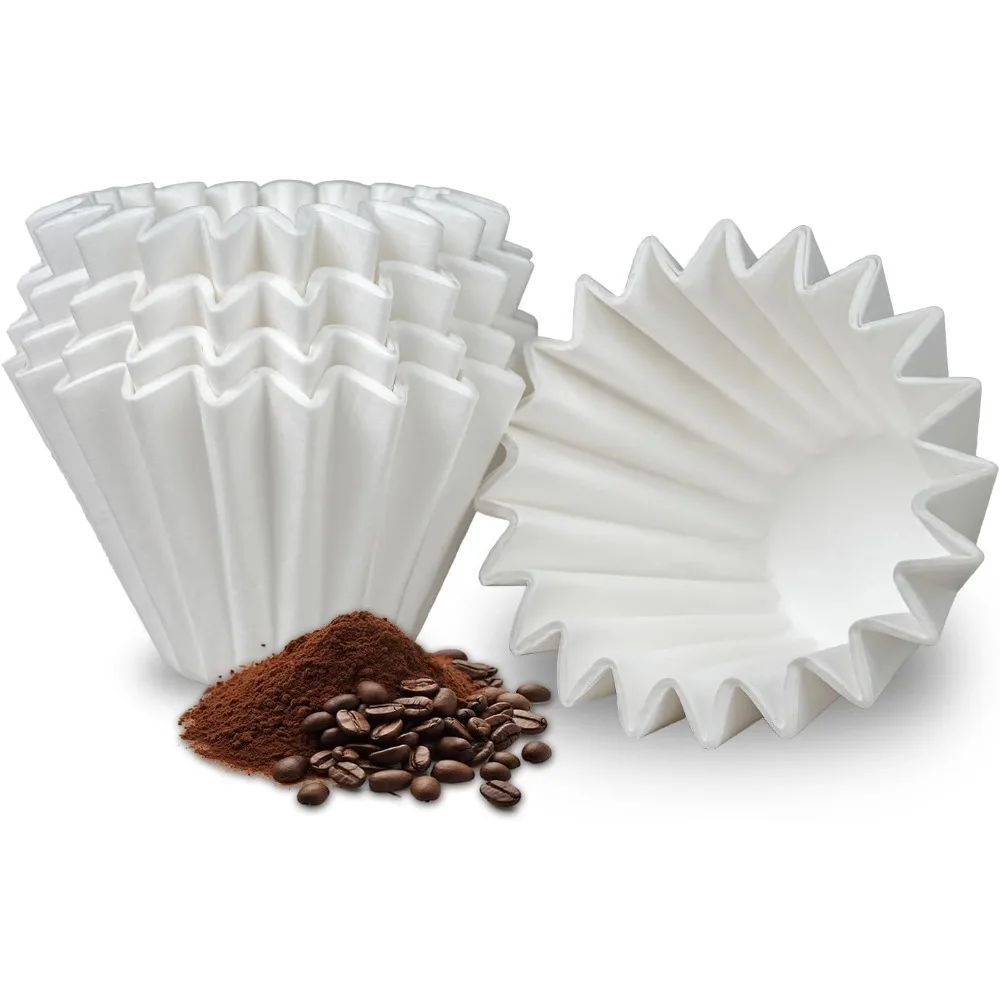 1-2 Cup Small Coffee Filters 100 Count Disposable Basket Coffee Filter Paper  Wave Dripper 155 Series Coffee Maker For 1-2 cups