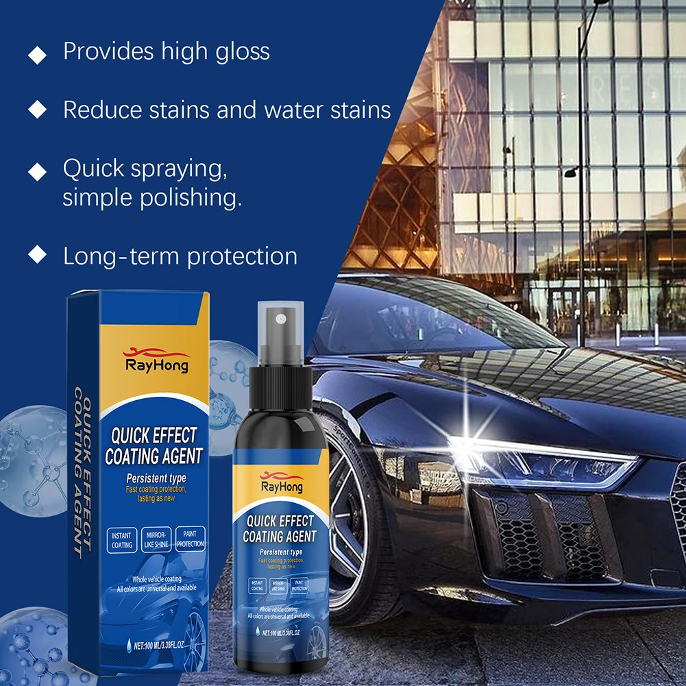 Car Cleaning Coating Spray Fast-Acting Car Paint Polish Liquid Car Care Products