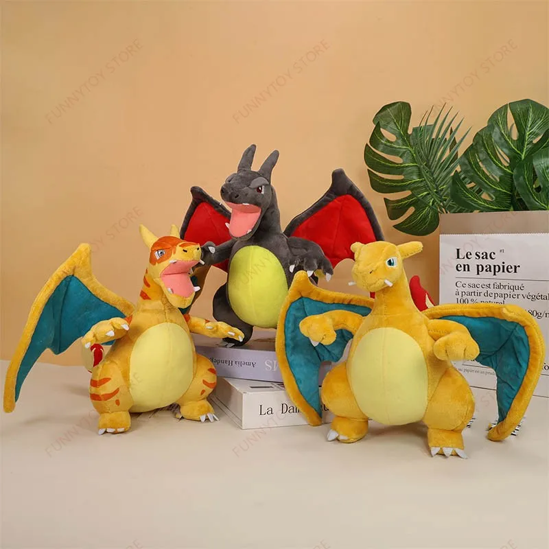 2 Styles Pokémon Plush Toys Charizard Shiny Charizard Soft Classics Anime Stuffed Toy Collectible Birthday Gift
