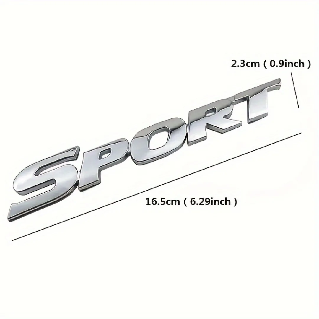 

3D хромированный спортивный логотип-наклейка, светоотражающая металлическая наклейка на дверь, эмблема для стайлинга автомобиля