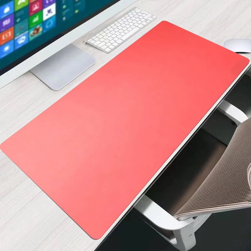 Red Mouse Pad Office Extended Desk Mats 90x40cm Rubber Gaming Accessories Edge White fashion Pink MousePads Laptop Keyboard Mat view 4