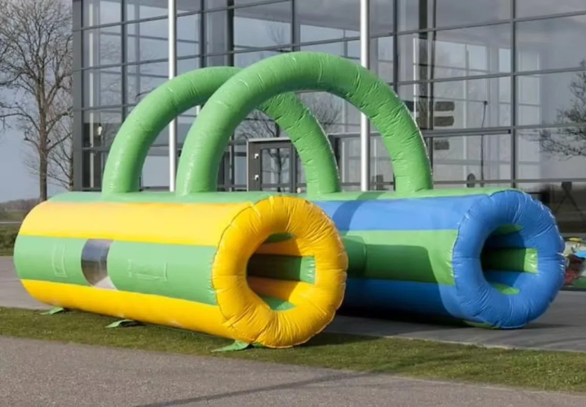 Alliance Interactive Plato PVC  6*4.5*3.3 m Worm Sports Challenge Game Inflatable Crawl Tunnel