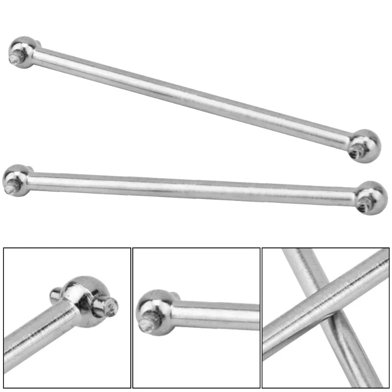 2PCS REMO M5367 MMetal Dog Bone Drive Shaft 1/16 RC Car Parts For Truggy Buggy Short Course