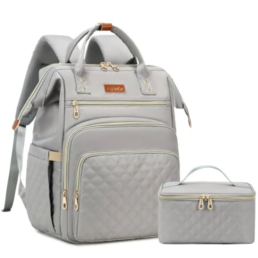 

Lunch Backpack 15.6 inch Laptop Backpack with Insulated Lunch Bag Backpack Cooler for Women Large Travel Backpack Lunch Box Com