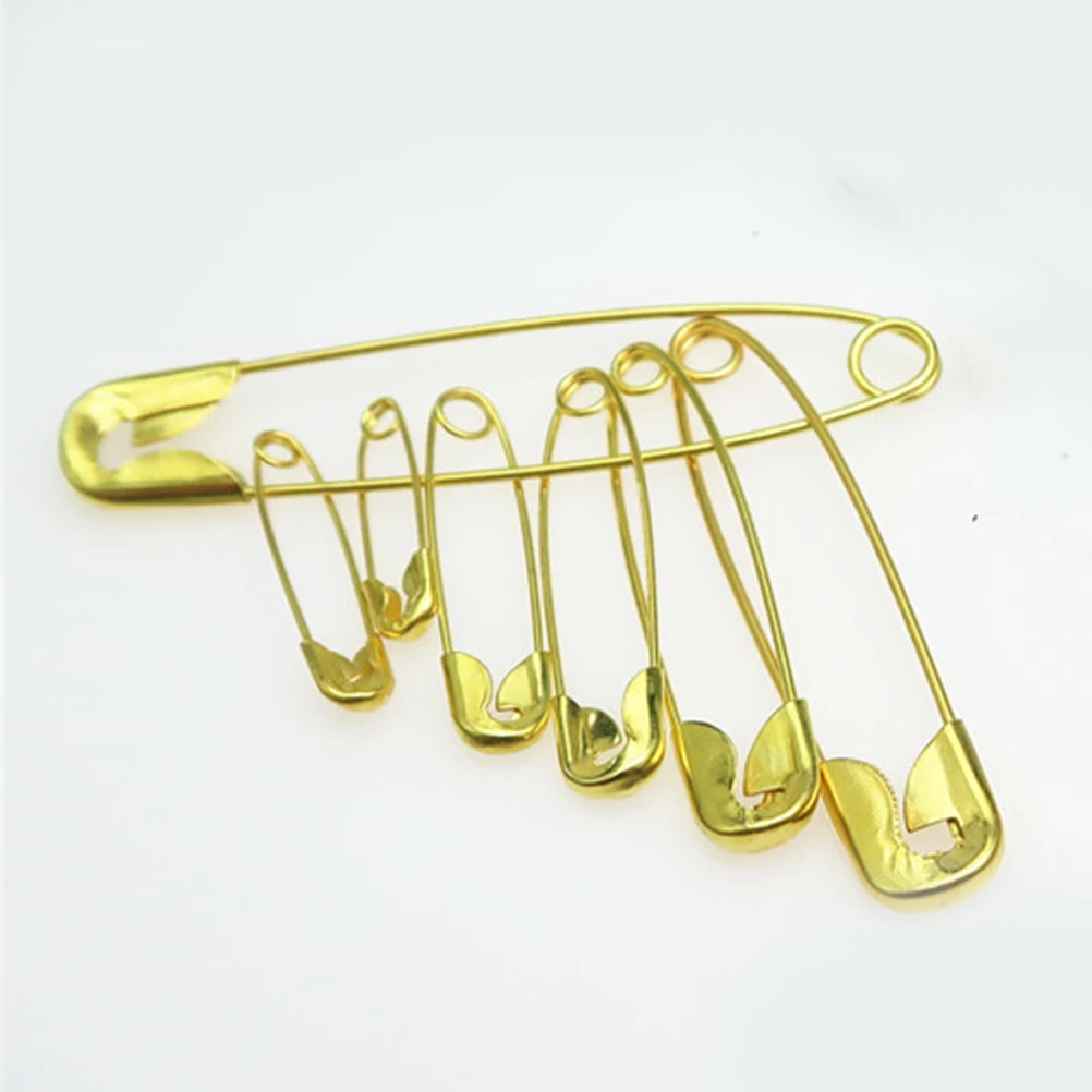 

700pcs Safety Pin Set Durable Metal Nickel Finish Wear Resistant All Steel Point Easy Open Design Safety Clasp Bulk Assorted