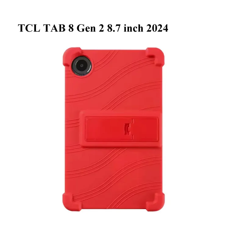 

For TCL Tab 8 Gen 2 10 LTE Gen 3 Nxtpaper 5G 2024 Tab 11 10L 10S 10 Gen 2 Tab Max Case Soft Silicone Stand Cover Kids Cover